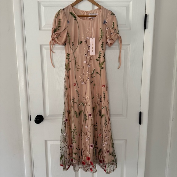 JessaKae Pink Floral Maxi Dress - Picture 3 of 8